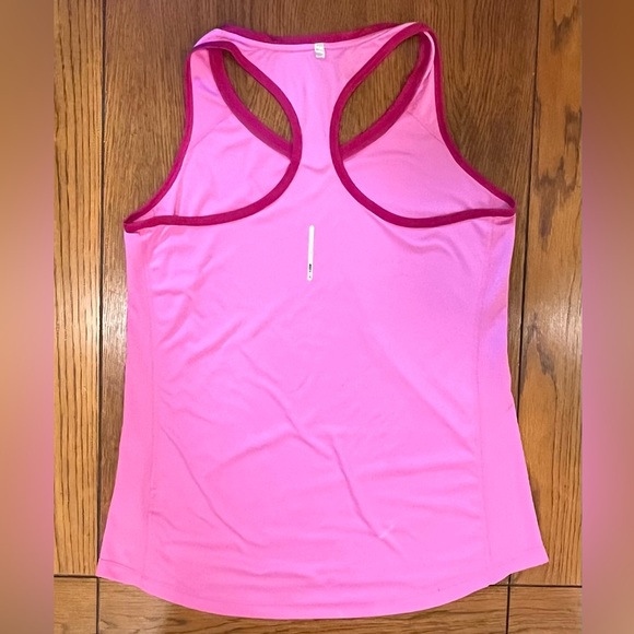 Nike Dri Fit Women’s Tank Top Active Pink Racerback Stretch Size Large - Picture 2 of 5
